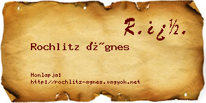 Rochlitz Ágnes névjegykártya